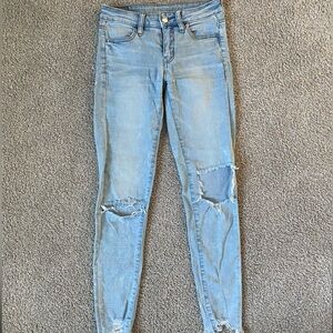 american eagle ripped jeans